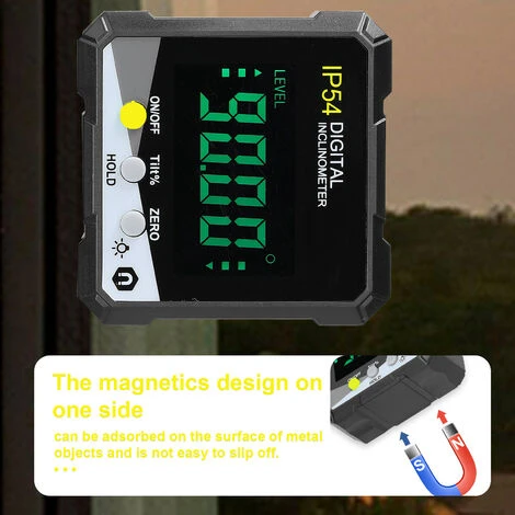 Inclinomètre Numérique Portable IP54 4 90 ° Rétroéclairage LCD Rapporteur Numérique Compteur De Pente Règle D'angle Numérique Magnétique Simple Face Rapporteur Multifonctionnel 7 Inclinomètre Numérique Portable IP54 4 90 ° Rétroéclairage LCD Rapporteur Numérique Compteur De Pente Règle D'angle Numérique Magnétique Simple Face Rapporteur Multifonctionnel – Image 5