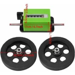 Aunrtb Compteur De Mètres - 1pc Longueur Mécanique Compteur De Compteurs Roue à Rouleaux Vert -Promos Outil Virtuose Magasin 83038680 3