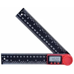 Rapporteur Numérique, Mesure D'angle 0°-360°, Mesure D'angle En Acier Inoxydable Avec écran LCD, Règle En Acier Inoxydable Pour Le Travail Du Bois, Les Devoirs, La Construction.