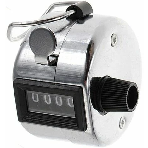 Compteur À Main 3 Pièces, Compteur De Tours Manuel À 4 Chiffres, Comptage Mécanique En Métal Jusqu'À 9999 Pour Le Casino 4 Compteur À Main 3 Pièces, Compteur De Tours Manuel À 4 Chiffres, Comptage Mécanique En Métal Jusqu'À 9999 Pour Le Casino – Image 2