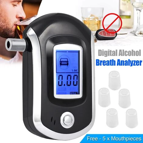 Éthylotest Numérique Alcootest Alcool Testeur D'Haleine Avec Ecran LCD Ethylomètre Rétroéclairage Inclus à à L'arrière De L'Alcootest Testeur D'alcool Portable 5 Éthylotest Numérique Alcootest Alcool Testeur D'Haleine Avec Ecran LCD Ethylomètre Rétroéclairage Inclus à à L'arrière De L'Alcootest Testeur D'alcool Portable – Image 3