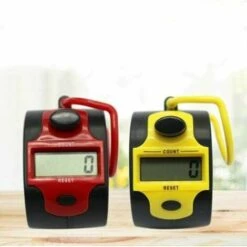 Compteurs électroniques (lot De 2), Compteurs Numériques Manuels Avec Anneau, Cliqueur De Golf Portatif, Cliqueur De Chiffres Bouddha (rouge + Jaune) -Promos Outil Virtuose Magasin 85349005 4