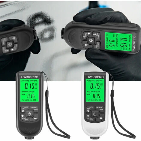 Jauge D'épaisseur De Revêtement De Peinture De Voiture Jauge D'épaisseur De Revêtement Métallique 0-2000UM Fe & NFe Sonde Jauge De Mesure (Blanc) 5 Jauge D'épaisseur De Revêtement De Peinture De Voiture Jauge D'épaisseur De Revêtement Métallique 0-2000UM Fe & NFe Sonde Jauge De Mesure (Blanc) – Image 3