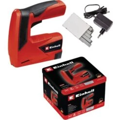 Einhell Agrafeuse électrique TC-CT 3,6 Li (3,6 V / 1,3 Ah, Type D'agrafes: 53, Longueur Des Agrafes 6-14 Mm) Livré En Boîte Métallique Avec 1000 Agrafes
