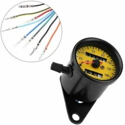 Odomètre Universel De Compteur De Vitesse De Moto Jauge De Compteur De Vitesse De Compteur De Moto De 60mm Avec Indicateur Noir -Promos Outil Virtuose Magasin 85788264 3