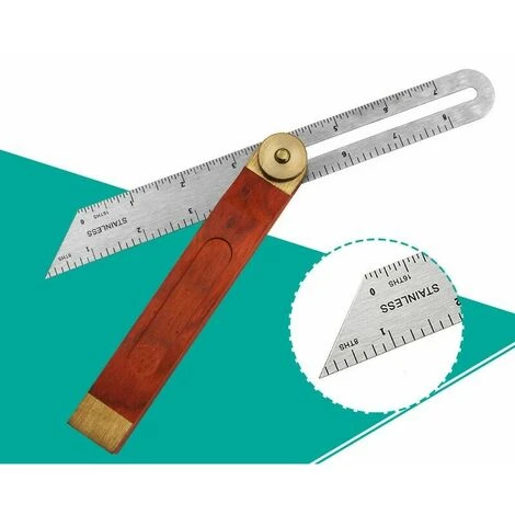 Jauge De Pente D'angle Règle D'angle Précise Réglable Règle De Biseau Pour Le Dessin Au Trait Outils De Mesure De Bricolage Règle Incurvée En Acier Inoxydable 1pcs 4 Jauge De Pente D'angle Règle D'angle Précise Réglable Règle De Biseau Pour Le Dessin Au Trait Outils De Mesure De Bricolage Règle Incurvée En Acier Inoxydable 1pcs – Image 2