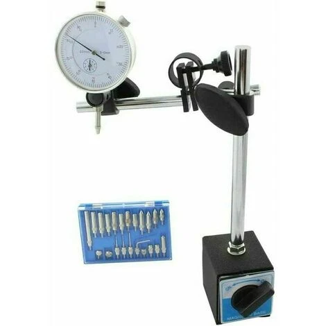 Support Magnétique Support De Comparateur à Cadran Avec Base Magnétique, Plage De Mesure 10 / 0,01 Mm,1 Jeu 4 Support Magnétique Support De Comparateur à Cadran Avec Base Magnétique, Plage De Mesure 10 / 0,01 Mm,1 Jeu – Image 2