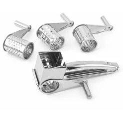 Moulin à Râpe Fromage 1 Tambour Inox - Simple, Résistant Et Efficace, Ensemble De Trois Couteaux De Rabot -Promos Outil Virtuose Magasin 85946022 4