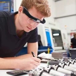 Lunette Loupe Avec 2 LED, Frontale Grossissantes Avec 4 Lentilles Amovibles Pour Lecture, Bijoutier, Couture, Et Bricolage (1.5X-5X) -Promos Outil Virtuose Magasin 86048483 5