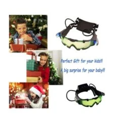 Lunettes De Vision Nocturne Militaires à Bande élastique Réglable Avec Lumière LED Rabattable Pour Les Activités Nocturnes (noir),BISBISOUS -Promos Outil Virtuose Magasin 86505180 4