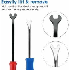 ABCRITAL Outil Pour Enlever Les Agrafes De Tapisserie D'ameublement, Agrafe Lifter Décapant à Usage Intensif Outil De Suppression D'extracteur D'ongles Outil De Suppression Des Clous De Tapisserie(2pc -Promos Outil Virtuose Magasin 86815527 3