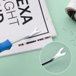 ABCRITAL Outil Pour Enlever Les Agrafes De Tapisserie D'ameublement, Agrafe Lifter Décapant à Usage Intensif Outil De Suppression D'extracteur D'ongles Outil De Suppression Des Clous De Tapisserie(2pc -Promos Outil Virtuose Magasin 86815527 5