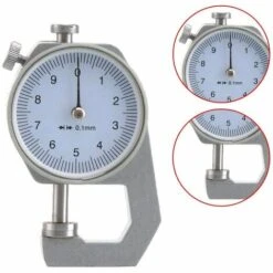 Jauge D'épaisseur Numérique, Cadran Rond, 0,01 Mm, Précision Pour Papier, Cuir, Feuille De Métal