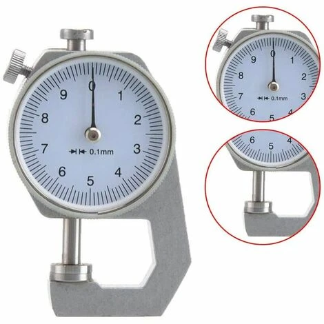Jauge D'épaisseur Numérique, Cadran Rond, 0,01 Mm, Précision Pour Papier, Cuir, Feuille De Métal 3 Jauge D'épaisseur Numérique, Cadran Rond, 0,01 Mm, Précision Pour Papier, Cuir, Feuille De Métal
