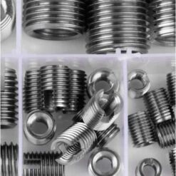 50pcs Inserts Filetés Auto-taraudeurs En Acier Inoxydable 302, Vis D'Insertion De Filetage Auto-taraudé Hélicoïdal -Promos Outil Virtuose Magasin 87456209 5