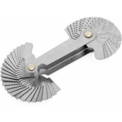 OAAO Jauge De Filetage En Acier Inoxydable Avec Filetage Métrique, Outil De Mesure, Filetage Whitworth à 55 Degrés Et Filetage Métrique à 60 Degrés