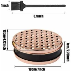 OAAO Râpe à Fromage Avec Récipient, Râpe à Fromage, Râpe à Boîte, Râpe Ovale Avec Brosse De Nettoyage Pour Légumes, Chocolat, Concombres, Pommes De Terre (Or Rose) -Promos Outil Virtuose Magasin 87917430 2