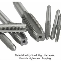 Jauge De Filetage Jeu De 8 Clés à Taraud, Jeu De Tarauds Métriques, Tarauds à Vis à Main, Jeu De Tarauds à Filetage Métrique, Jeu De Mèches De Taraudage M3 M4 M5 M6 M8 M10 M12 Avec Clé à Alésoir Régla -Promos Outil Virtuose Magasin 88525486 4