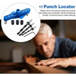 Traceur Central, Gabarit De Goujon à Centrage Automatique, Central Gabarit De Goujonnage De Localisation De Menuiserie Décalé Pour Le Perçage Et Le Marquage Du Bois Le Perçage Et Le Marquage Du Bois -Promos Outil Virtuose Magasin 88641596 5