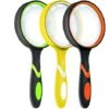 Lot De 3 Loupes Grossissantes 10X Pour La Lecture Des Enfants, Loupe Portable Antidérapante, Grandes Loupes De 75 Mm -Promos Outil Virtuose Magasin 88656261 1