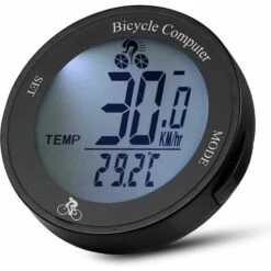 Compteur Velo Sans Fil étanche Compteur Kilométrique De Vitesse Avec Rétroéclairage LCD, Multifonction Velo Odomètre