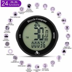 Compteur Velo Sans Fil étanche Compteur Kilométrique De Vitesse Avec Rétroéclairage LCD, Multifonction Velo Odomètre -Promos Outil Virtuose Magasin 88681430 3