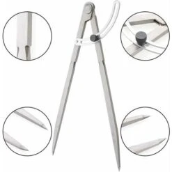 Compas à Pointes Sèches Professionnel En Acier Carbone Compas 300mm Grand Diamètre Pour Charpentier Menuisier Ébéniste Architecte Tailleurs De Pierre, Jauge Precision De Marquage Industriel 9 Compas à Pointes Sèches Professionnel En Acier Carbone Compas 300mm Grand Diamètre Pour Charpentier Menuisier Ébéniste Architecte Tailleurs De Pierre, Jauge Precision De Marquage Industriel -Promos Outil Virtuose Magasin 88685016 3