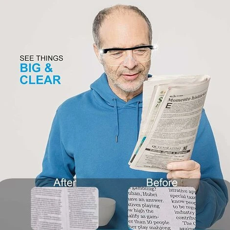 Lunettes De Lecture-loupe Avec Lumière LED, Grossissement De 160%, Adaptées à La Lecture, Tous Les Travaux De Précision, Couture, Réparation, Horloges Et Travaux Manuels, 2 Pièces 5 Lunettes De Lecture-loupe Avec Lumière LED, Grossissement De 160%, Adaptées à La Lecture, Tous Les Travaux De Précision, Couture, Réparation, Horloges Et Travaux Manuels, 2 Pièces – Image 3