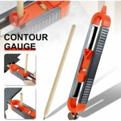 Jauge De Contour Règle Avec Serrure, Règle De Traçage De Profil Avec Crayon, Règle De Contour Pour Copier Avec Précision Formes Irrégulières, Jauge De Duplication De Contour Pour Travail Du Bois -Promos Outil Virtuose Magasin 89224730 2