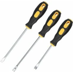 Extracteur D'agrafes 3 Pièces Avec Outil D'extraction De Clous, Outil De Suppression De Clous De Construction De Rembourrage, Agrafeuse De Rembourrage - Poignées En Caoutchouc