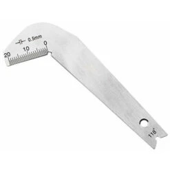 Calibre D'affûtage Pour Foret Hélicoïdal  ，Soutenamment 118 Torsions Degré Forets Angle Gage Broyage Centre Gauge Outils Affûtage Coin En Acier Inoxydable Bord Avant Mesure En Permanence，1pcs (Color :