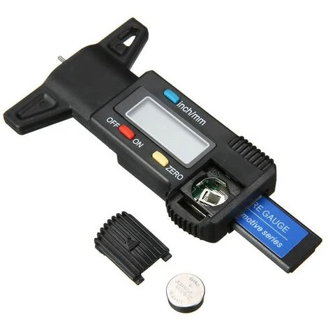 Jauges De Profondeur Pneus, Jauge De Profondeur De Bande De Roulement De Pneu, Jauge De Profondeur Numerique Avec Écran LCD Pour Voitures, Motos, Camion, Metrique/Pouce-1pc 5 Jauges De Profondeur Pneus, Jauge De Profondeur De Bande De Roulement De Pneu, Jauge De Profondeur Numerique Avec Écran LCD Pour Voitures, Motos, Camion, Metrique/Pouce-1pc – Image 3