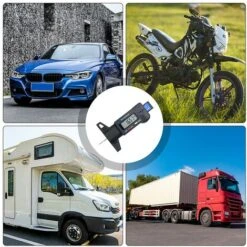 Jauges De Profondeur Pneus, Jauge De Profondeur De Bande De Roulement De Pneu, Jauge De Profondeur Numerique Avec Écran LCD Pour Voitures, Motos, Camion, Metrique/Pouce-1pc 11 Jauges De Profondeur Pneus, Jauge De Profondeur De Bande De Roulement De Pneu, Jauge De Profondeur Numerique Avec Écran LCD Pour Voitures, Motos, Camion, Metrique/Pouce-1pc -Promos Outil Virtuose Magasin 89768186 5