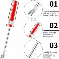 Fingertoys Kit De Tire-clous Extracteur De Clous En U De 3 Mm Tack Lifter Arrache-clous Clou Tapissier Pour Démontage De Clou Rivet -Promos Outil Virtuose Magasin 89947752 3