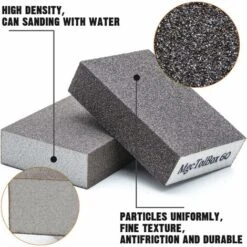 12pcs Éponge De Ponçage, Cales à Poncer Kit Polissage Grain 60/80/100/120/180/220 Spécifications Lavables Et Réutilisables -Promos Outil Virtuose Magasin 89947886 4