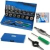 Coffret Tarauds Et Filières  32 Pièces Jeu De Tarauds Et Filières De Filetage M3-M12 Coffret HENGMEI