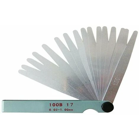 Jauge D'épaisseur En Acier Métrique à 17 Lames 0,02-1,0 Mm Outil De Mesure De Bougie D'allumage Cisea 7 Jauge D'épaisseur En Acier Métrique à 17 Lames 0,02-1,0 Mm Outil De Mesure De Bougie D'allumage Cisea – Image 5