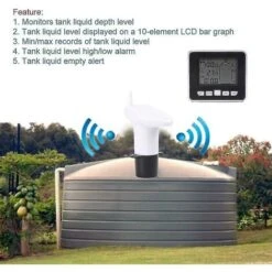 Capteur De Niveau D'eau Capteur De Niveau De Profondeur De Liquide De Réservoir D'eau à Ultrasons Avec Affichage (costbuy) -Promos Outil Virtuose Magasin 90497750 5