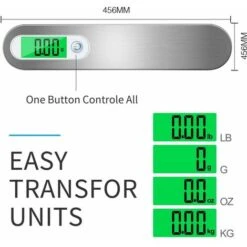 Pèse Bagage Électronique Avec Sangles À Crochet, Balance Électronique Portable Avec Fonction Tare, Balances À Suspension Balance De Pesage Pour Bagages À Main Capacité De 110Lb/50Kg Accessoire De Cuis 9 Pèse Bagage Électronique Avec Sangles À Crochet, Balance Électronique Portable Avec Fonction Tare, Balances À Suspension Balance De Pesage Pour Bagages À Main Capacité De 110Lb/50Kg Accessoire De Cuis -Promos Outil Virtuose Magasin 90673637 3