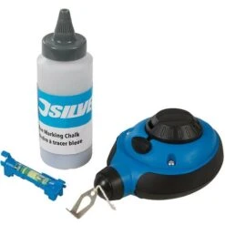 Silverline Kit De Marquage à Rembobinage Rapide, 3 Pcs 30 M