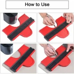 Profileur, Copieur De Profil De 10 "/ 25 Cm D'épaisseur, Outil De Bricolage Pour Une Mesure De Profil Précise -Promos Outil Virtuose Magasin 90773390 3