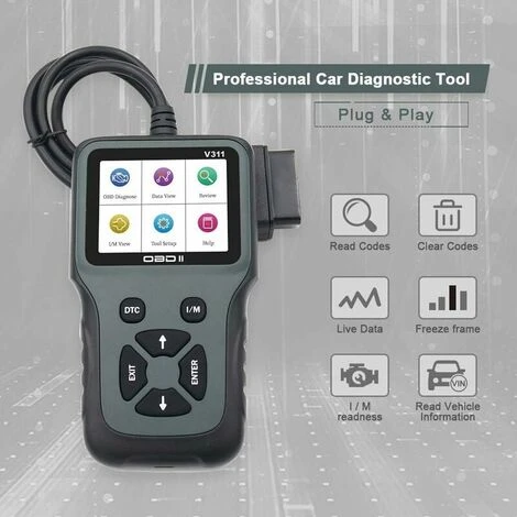 Universel OBD2 Outil De Diagnostic De Voiture Support Multilingue OBDII Lecteur De Code D'erreur De Moteur De Voiture Et Suppression 4 Universel OBD2 Outil De Diagnostic De Voiture Support Multilingue OBDII Lecteur De Code D'erreur De Moteur De Voiture Et Suppression – Image 2