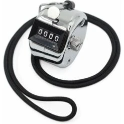 BDD Compteur Manuel - Compteur Mécanique En Métal - Tient Dans Une Main - Avec Cordon En Nylon