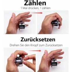 BDD Compteur Manuel - Compteur Mécanique En Métal - Tient Dans Une Main - Avec Cordon En Nylon -Promos Outil Virtuose Magasin 91156638 3