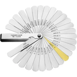 Jauge D'épaisseur Pour Mesurer L'épaisseur, Jeu De Jauges D'épaisseur, 32 Lames De Marquage Métriques/impériales, Jauge D'épaisseur Pour Mesurer Les Dimensions De Largeur/épaisseur D'espace