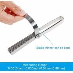 Jauge D'épaisseur Pour Mesurer L'épaisseur, Jeu De Jauges D'épaisseur, 32 Lames De Marquage Métriques/impériales, Jauge D'épaisseur Pour Mesurer Les Dimensions De Largeur/épaisseur D'espace -Promos Outil Virtuose Magasin 91408353 5