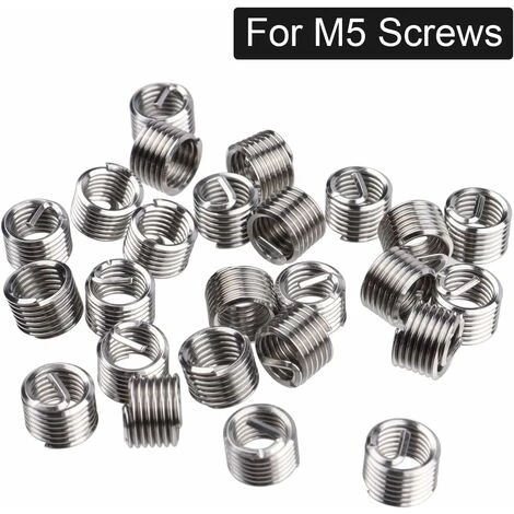 30 Pièces M5 Kit De Réparation De Filetage M5 X 0.8mm Helicoil Outil D'insertion Kit De Restauration De Filetage 5 30 Pièces M5 Kit De Réparation De Filetage M5 X 0.8mm Helicoil Outil D'insertion Kit De Restauration De Filetage – Image 3