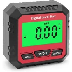 Détecteur D'angle Numérique, Inclinomètre De Jauge D'angle D'affichage LCD Avec Rétroéclairage Magnétique Pour Menuiserie Construction Automobile