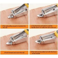 Extracteur D'agrafes - Rembourrage Robuste Extracteur D'agrafes à Ongles Durables Avec Poignée En Caoutchouc -Promos Outil Virtuose Magasin 91838357 4