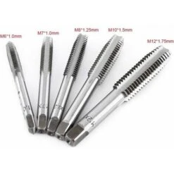 Jauge De Filetage Jeu De Clés à Tarauder ScrewT-Shape Wrench Threading Tapping Hand Tool Kit 6PCS -Promos Outil Virtuose Magasin 91972393 3